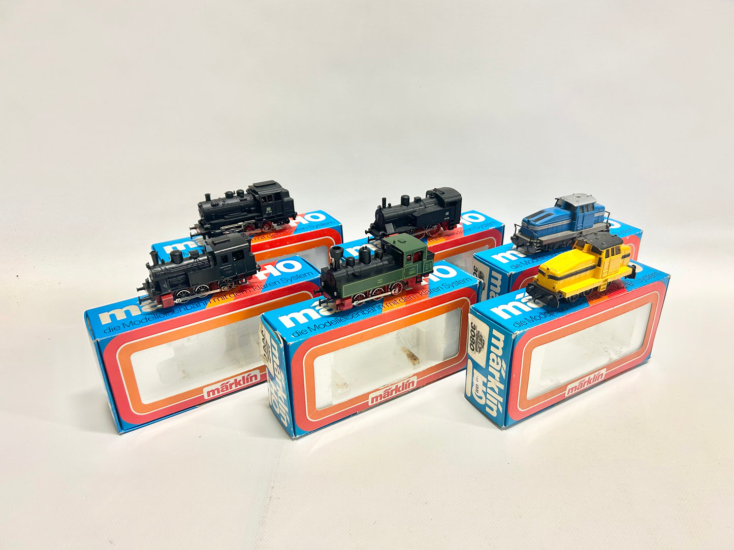 Märklin Lok-Konvolut 3029 3080 3087 3104 3078 3000 Dampflok Diesellok H0