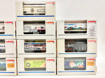 Märklin 10x Güterwagen/ Werbewagen Konvolut AC H0