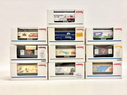 Märklin 10x Güterwagen/ Werbewagen Konvolut AC H0