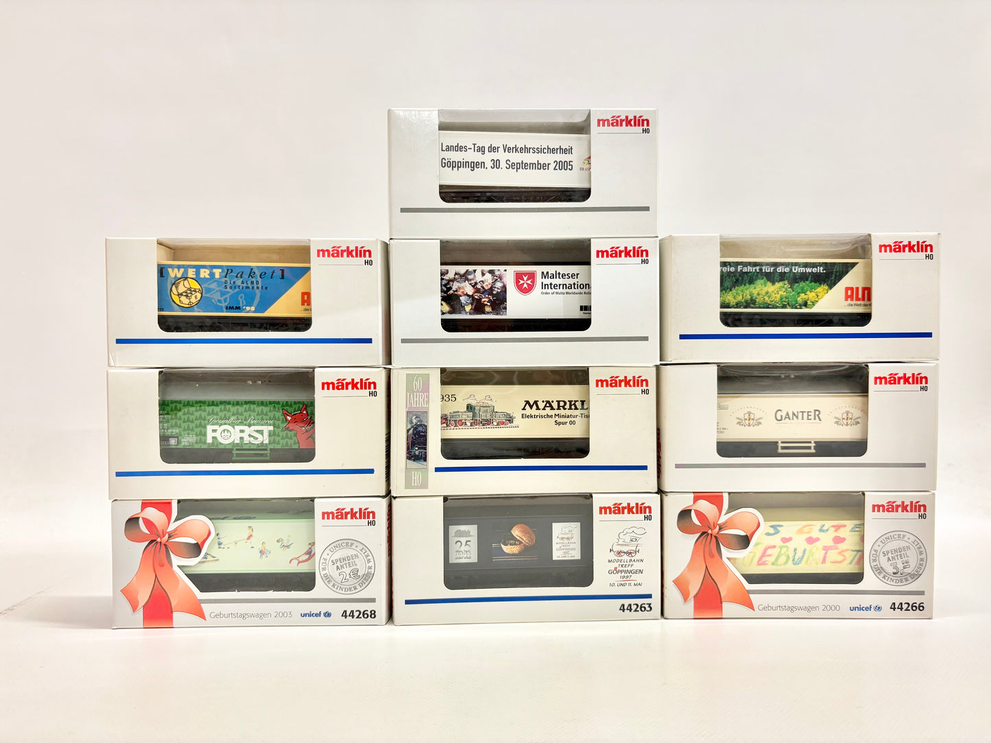 Märklin 10x Güterwagen/ Werbewagen Konvolut AC H0