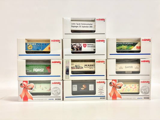 Märklin 10x Güterwagen/ Werbewagen Konvolut AC H0