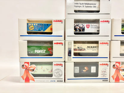 Märklin 10x Güterwagen/ Werbewagen Konvolut AC H0