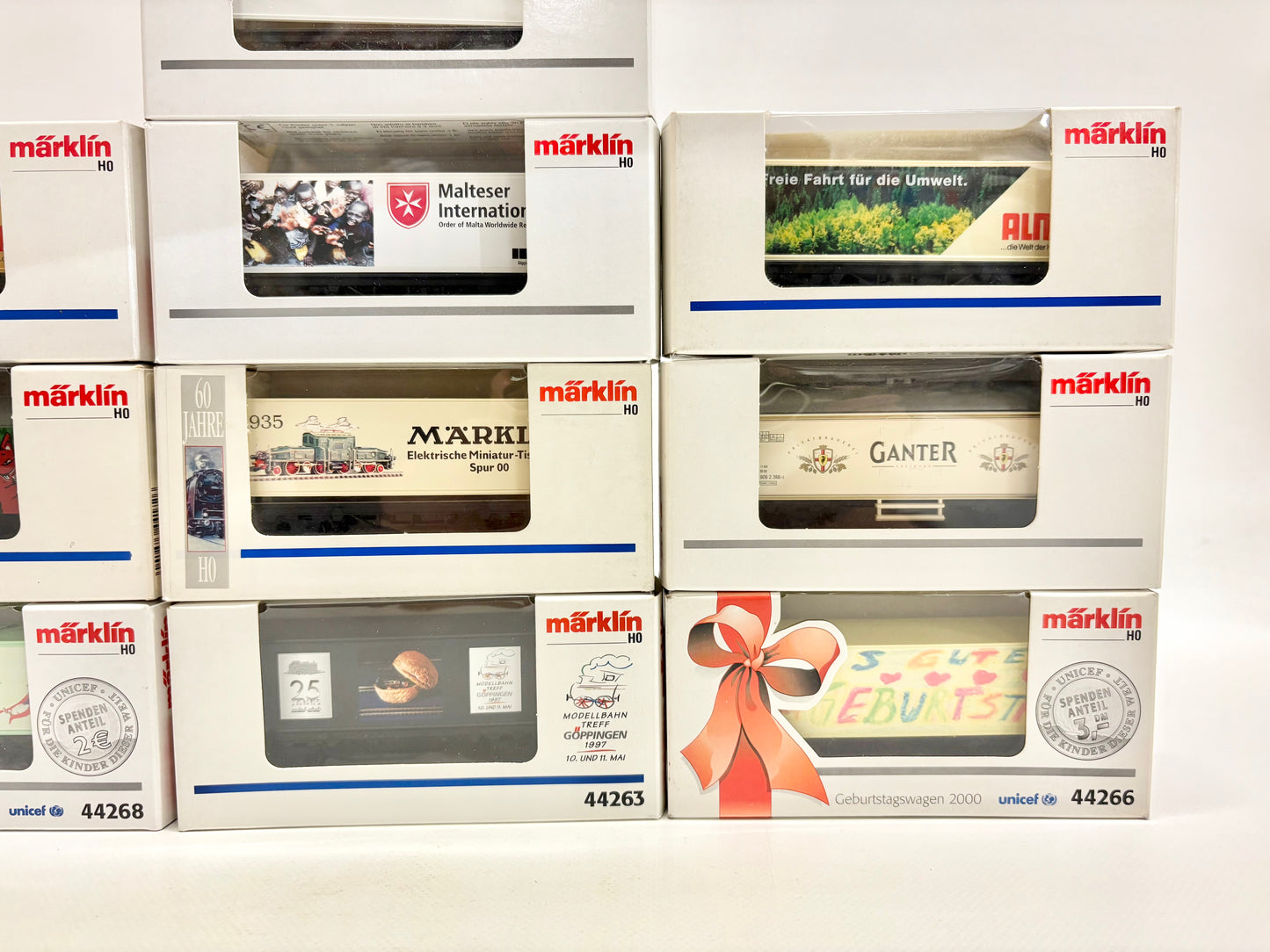 Märklin 10x Güterwagen/ Werbewagen Konvolut AC H0