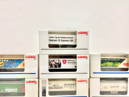 Märklin 10x Güterwagen/ Werbewagen Konvolut AC H0