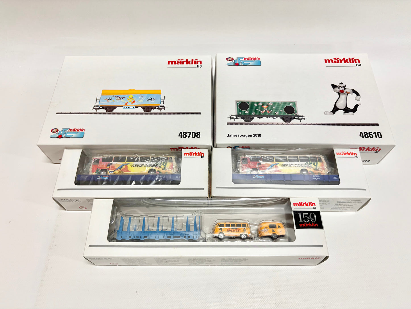 Märklin Jahreswagen 1.FC Konvolut 48709 48707 48708 48610 AC H0