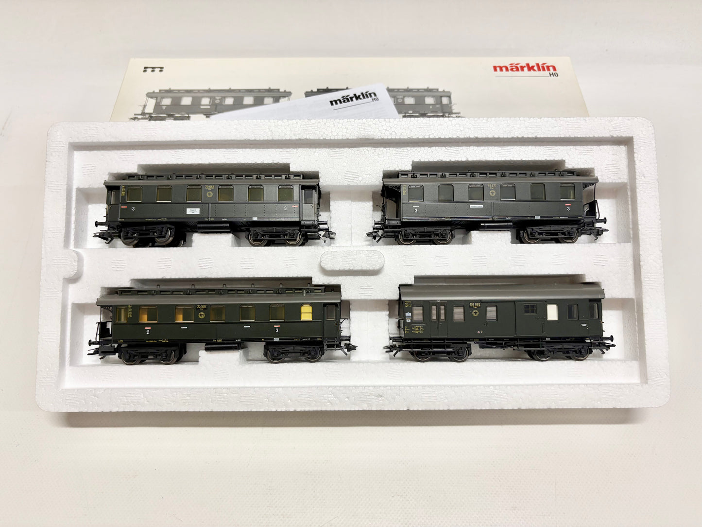 Märklin 43047 Wagen-Set Personenwagen Langenschwalbacher DRG AC H0