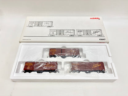 Märklin 45647 Wagen-Set Double-Door Box Cars Güterwagen USA UP AC H0