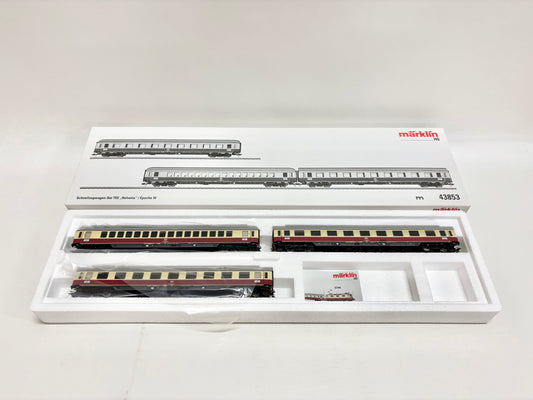 Märklin 43853 Wagen-Set Schnellzugwagen "Helvetia" Personenwagen mit Innenbeleuchtung DB AC H0