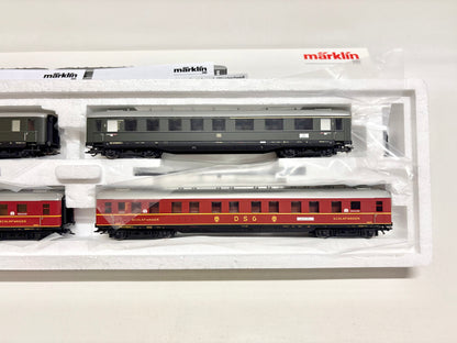 Märklin 43204 Wagen-Set Schnellzugwagen Personenwagen mit Innenbeleuchtung DB AC H0