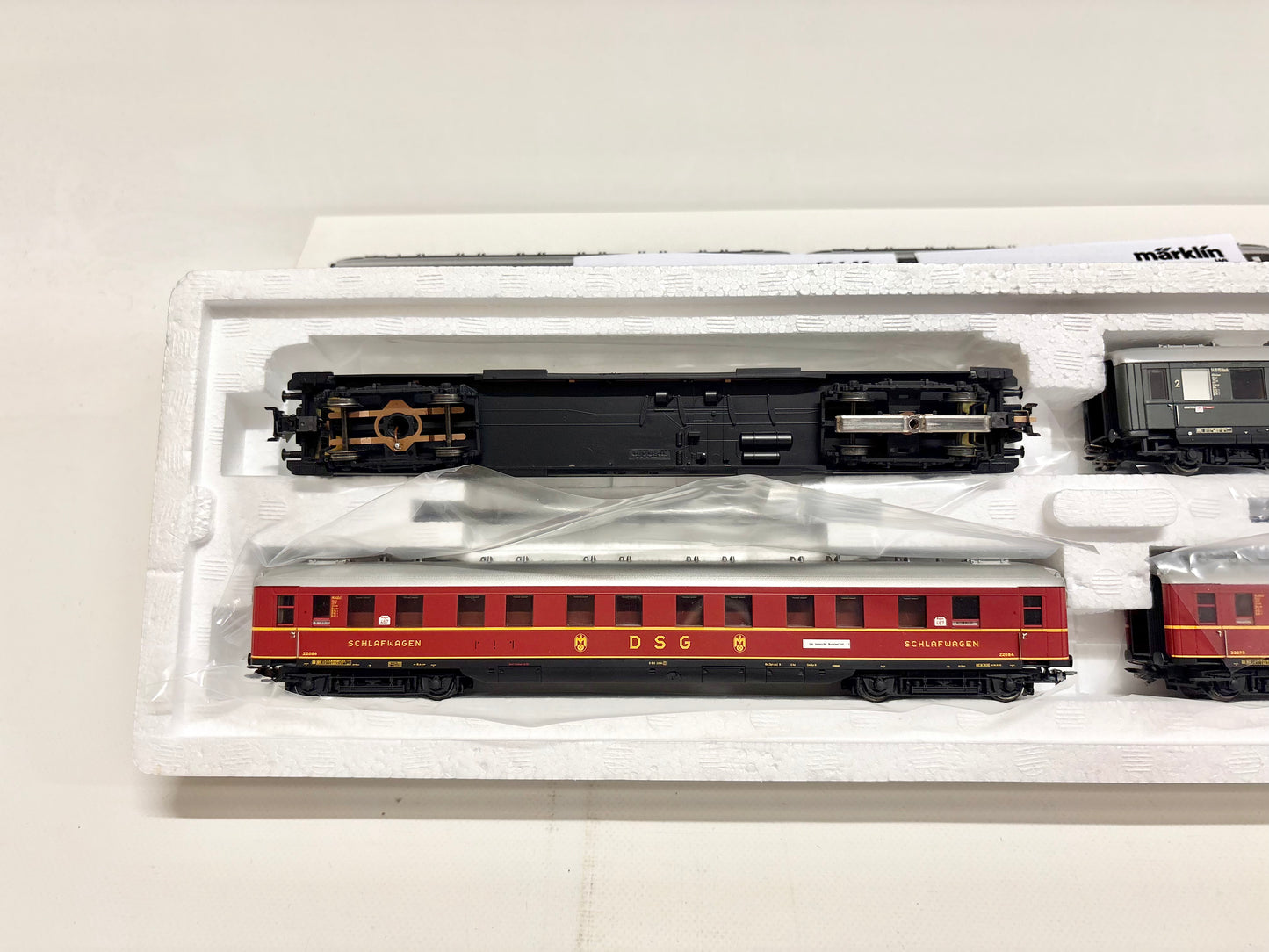 Märklin 43204 Wagen-Set Schnellzugwagen Personenwagen mit Innenbeleuchtung DB AC H0