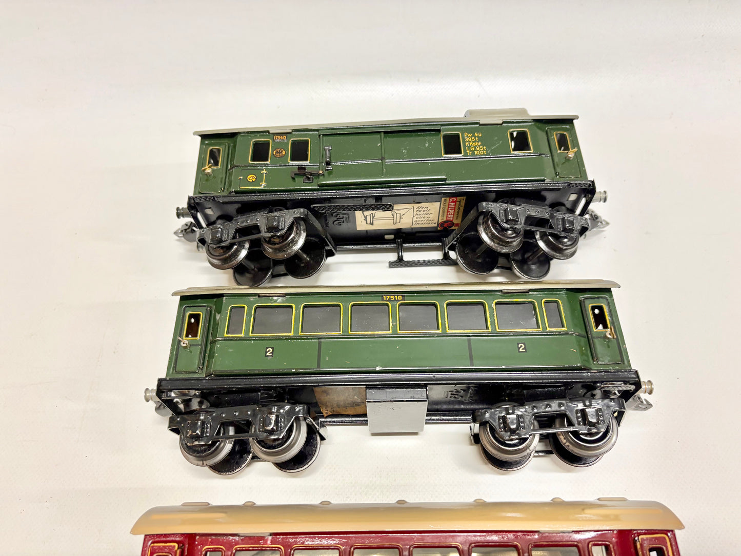 Märklin 17540 17510 17530 Personenzug Spur 0