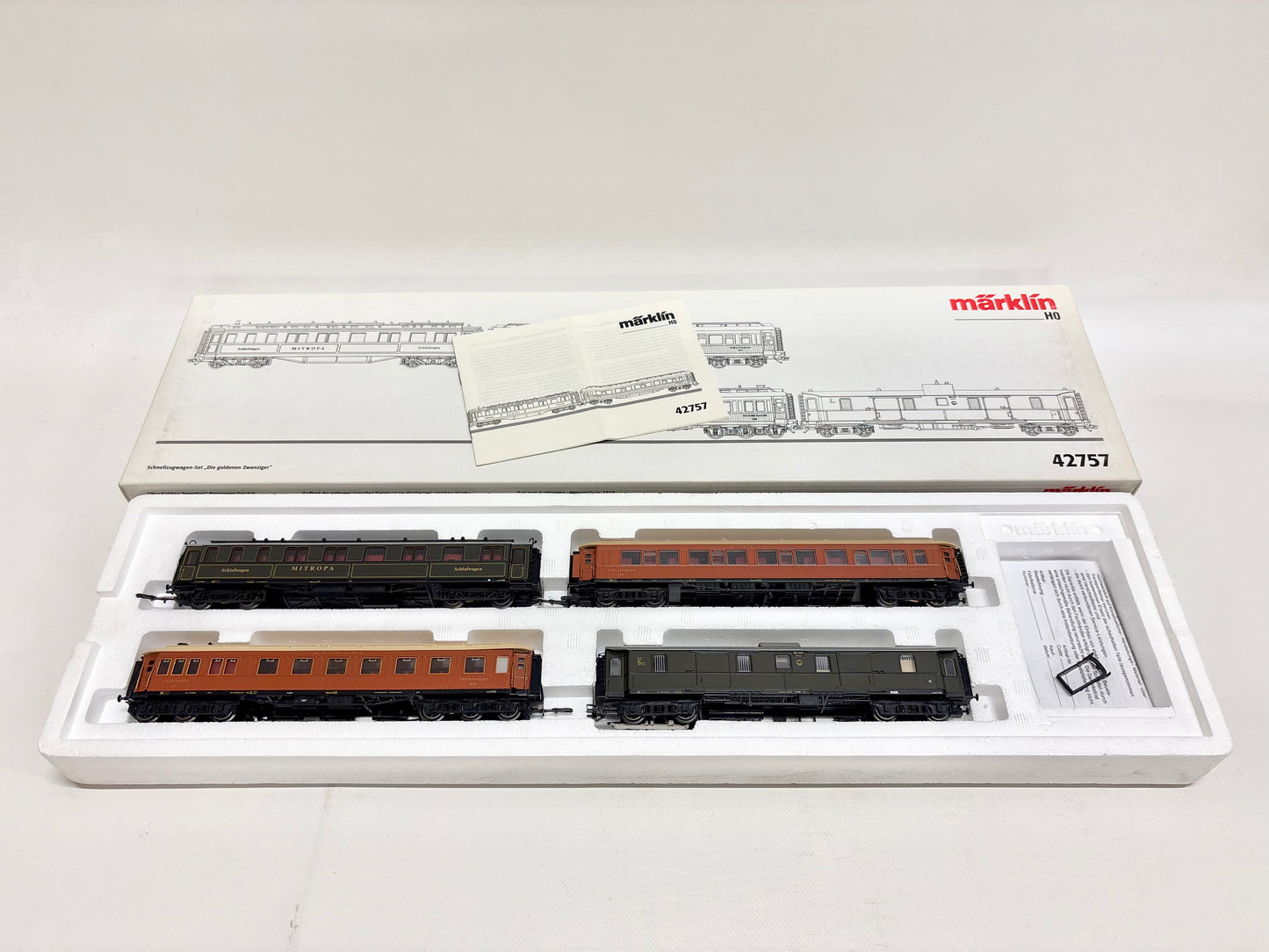 Märklin 42757 Wagen-Set "Die goldenen Zwanziger" Personenwagen DRG AC H0