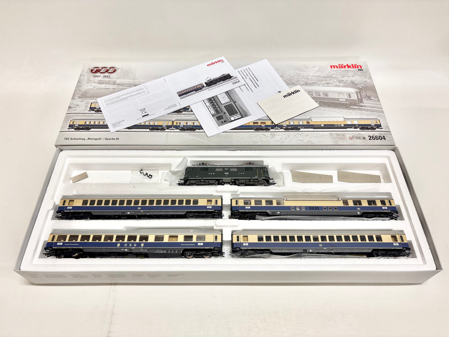 Märklin 26604 Mfx+ Digital & Sound Zugpackung TEE-Schnellzug "Rheingold" SBB AC H0