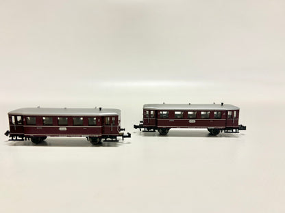 Minitrix 2090 & 2092 Dieseltriebwagen mit Beiwagen VT 75 DB Spur N