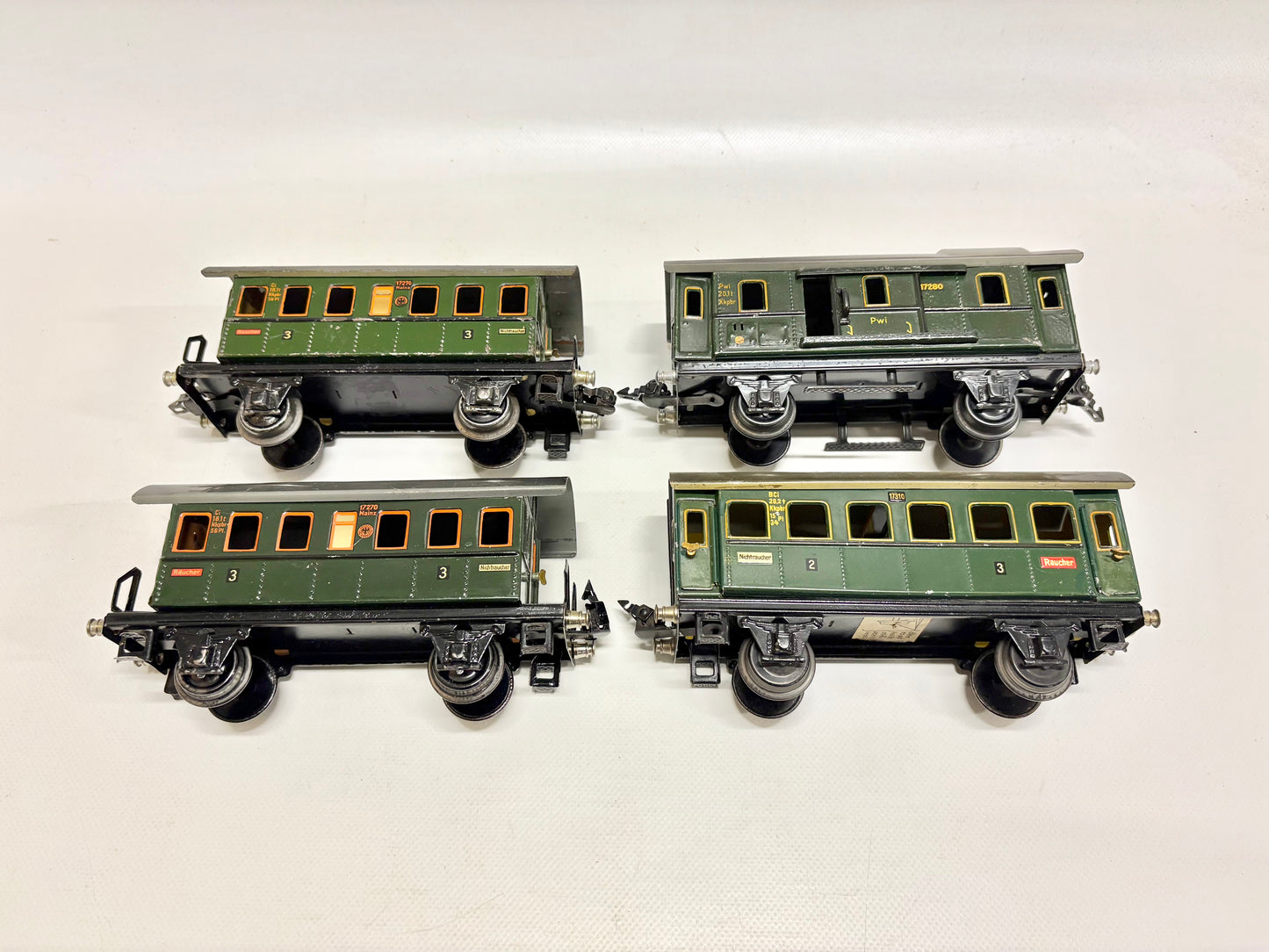Märklin 17310 17280 17270 Donnerbüchsen Personenwagen Spur 0