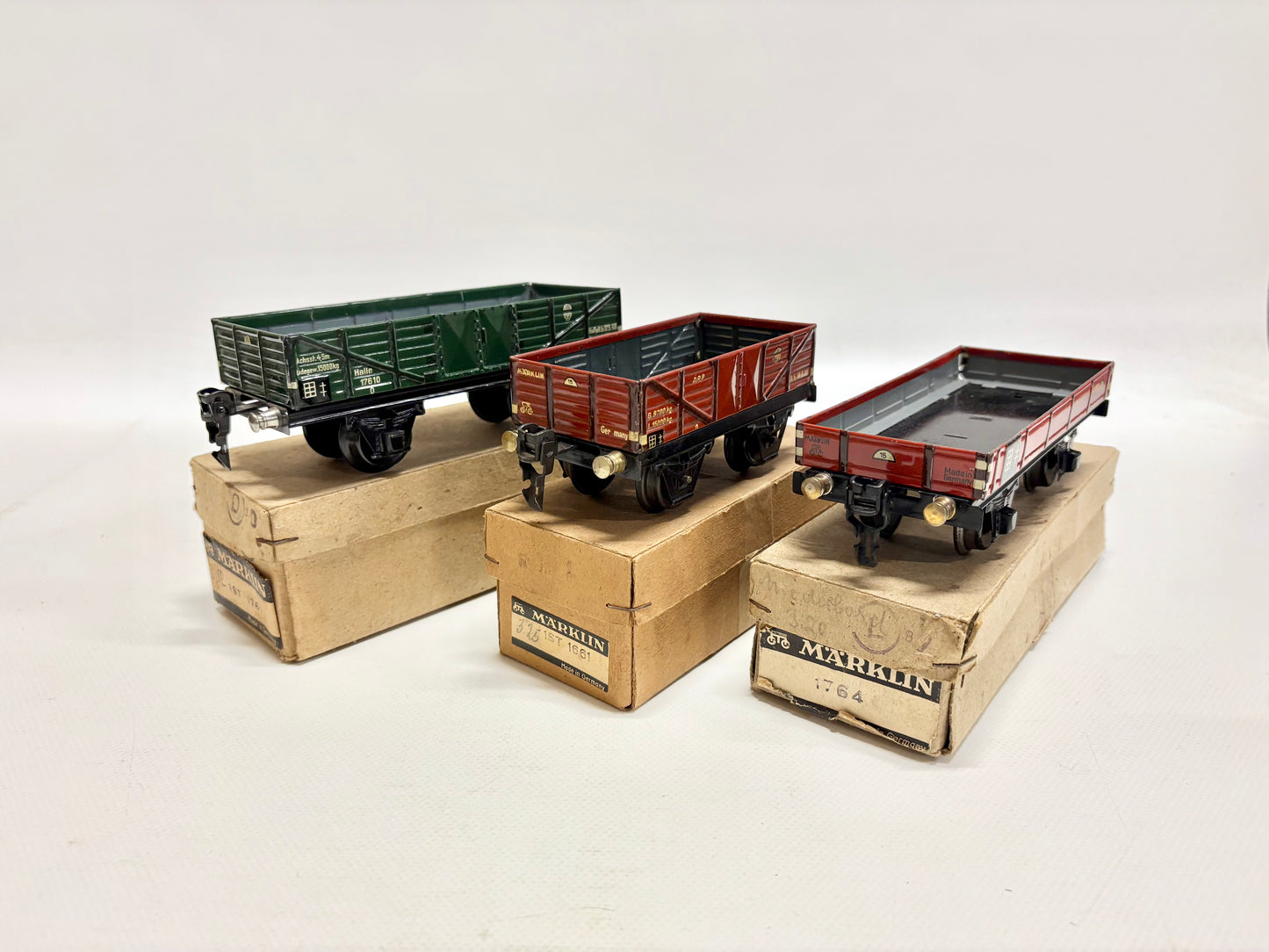 Märklin 1761 1661 1764 Güterwagen Konvolut mit OVP Spur 0