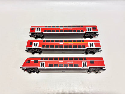 Märklin 3x Regio Doppelstockwagen DB AC H0