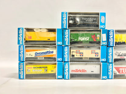 Märklin 10x Güterwagen Kühlwagen Werbewagen H0