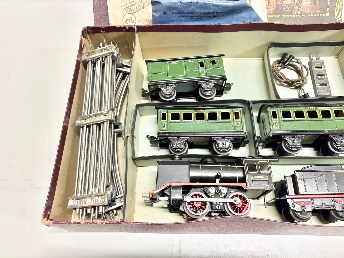 Märklin R 12890/3 Zugpackung Dampflok mit Personenzug Spur 0