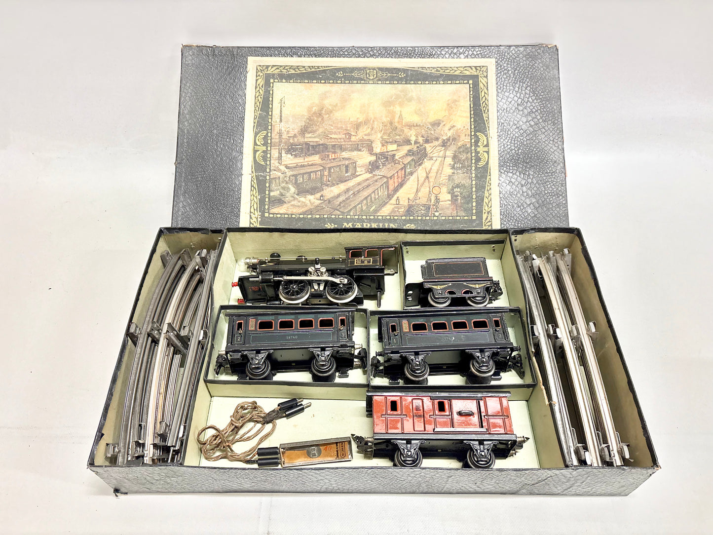 Märklin R 13940/74/3 Zugpackung Dampflok mit Personenzug Spur 0