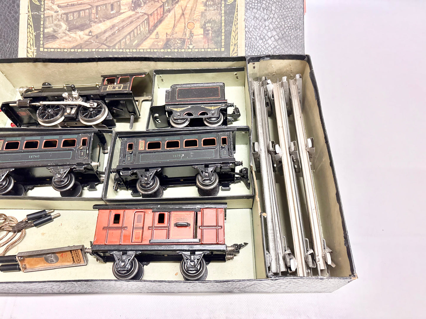 Märklin R 13940/74/3 Zugpackung Dampflok mit Personenzug Spur 0