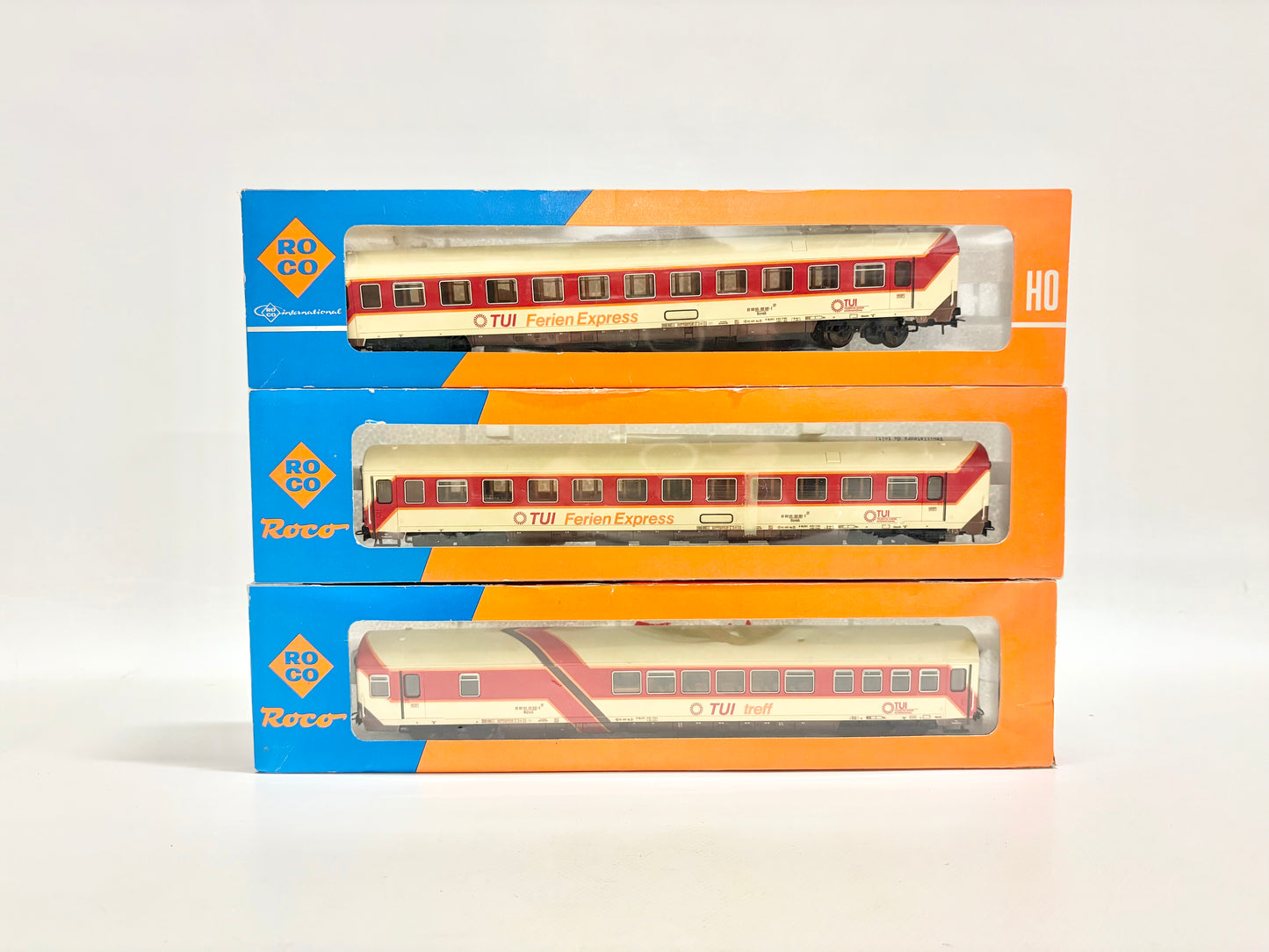 Roco 4227A 4226A Personenwagen TUI-Ferienexpress AC H0