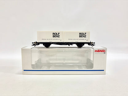 Märklin 4850 Containerwagen Rolf Benz DB AC H0
