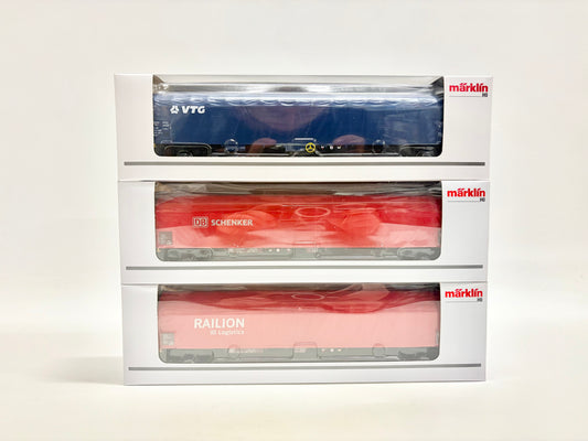 Märklin 47105 47155 47104 Schiebeplanewagen Güterwagen DB AC H0