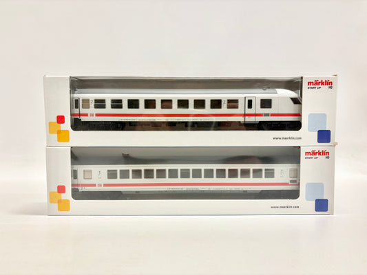 Märklin 40503 & 40500 IC Steuerwagen + Personenwagen mit Innenbeleuchtung DB AC H0