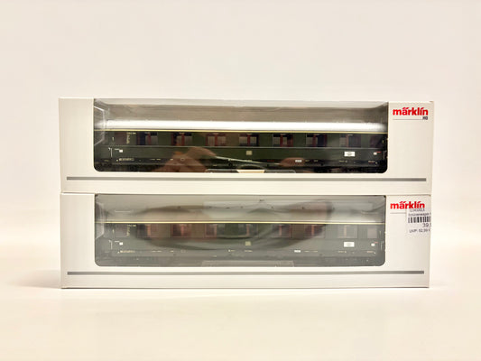 Märklin 2x 43202 Personenwagen mit Innenbeleuchtung DB AC H0