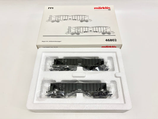 Märklin 46802 Wagen-Set Kohlentrichterwagen K.Bay.Sts.AC H0