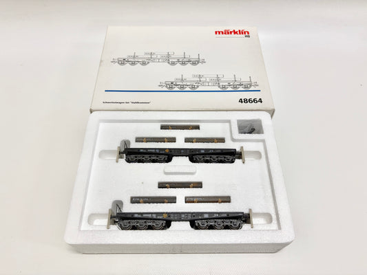 Märklin 48664 Wagen-Set "Stahlbrammen" Schwerlastwagen DB AC H0