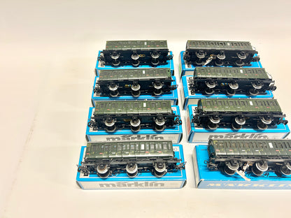 Märklin 8x 4004 4005 Abteilwagen Personenwagen Konvolut H0