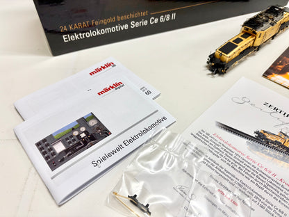 Märklin 32560 Mfx+ Digital & Sound *24 Karat vergoldet* E-Lok Ce 678 Krokodil SBB AC H0