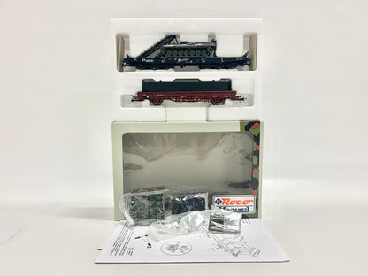 Roco Minitanks 820 Schwerlastwagen mit Panzer-Schnellbrücke H0