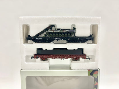Roco Minitanks 820 Schwerlastwagen mit Panzer-Schnellbrücke H0