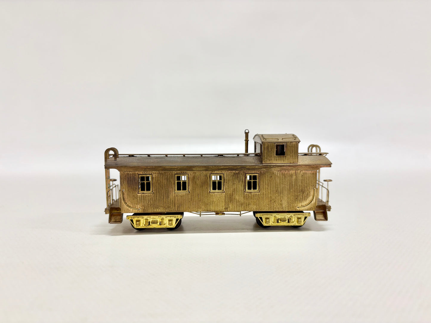 KMT SHM Güterwagen Caboose Güterzugbegleitwagen Messing USA DC H0