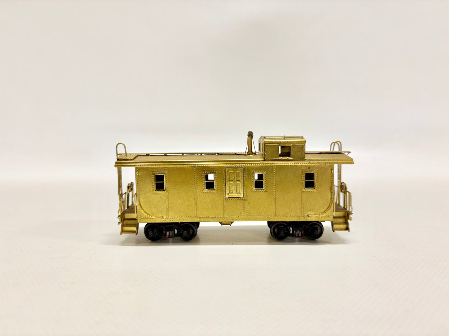 Unbekannt Güterwagen Caboose Güterzugbegleitwagen Messing USA DC H0
