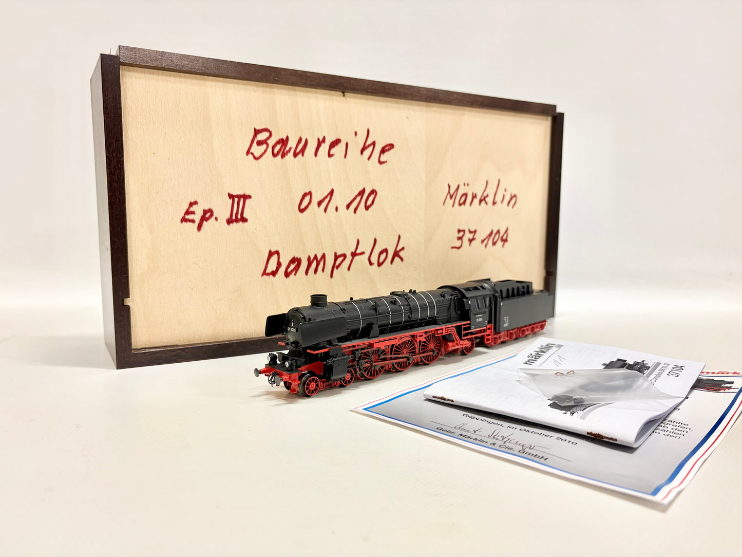 Märklin 37104 Mfx-Digital + Sound Dampflok Br 01 1001 DB AC H0