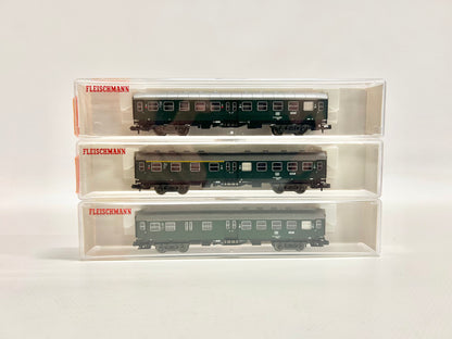 Fleischmann 8129 8128 8127 Umbauwagen Personenwagen DB Spur N