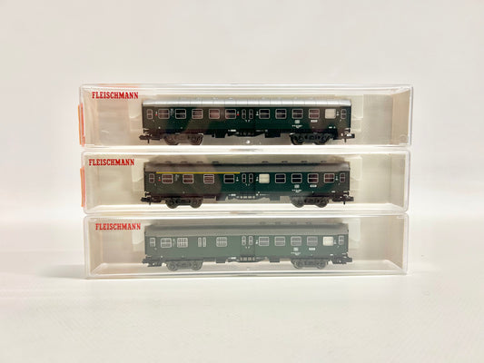 Fleischmann 8129 8128 8127 Umbauwagen Personenwagen DB Spur N