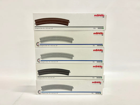 Märklin 5x 24230 R2 Gebogene C-Gleise H0