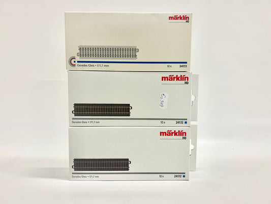 Märklin 3x 24172 C-Gleise Konvolut H0
