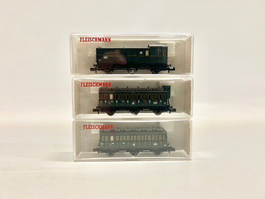 Fleischmann 8092 8094 8095 Abteilwagen Personenwagen DRG Spur N