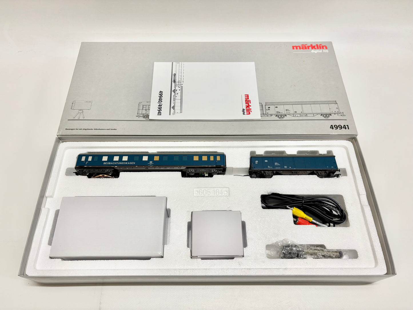 Märklin 49941 Digital Bauwagen-Set mit Kamerawagen Beobachtungswagen DB AC H0
