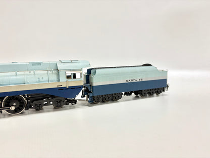Tenshodo Dampflokomotive "Blue Goose" 4-6-4 Messing ATSF DC H0