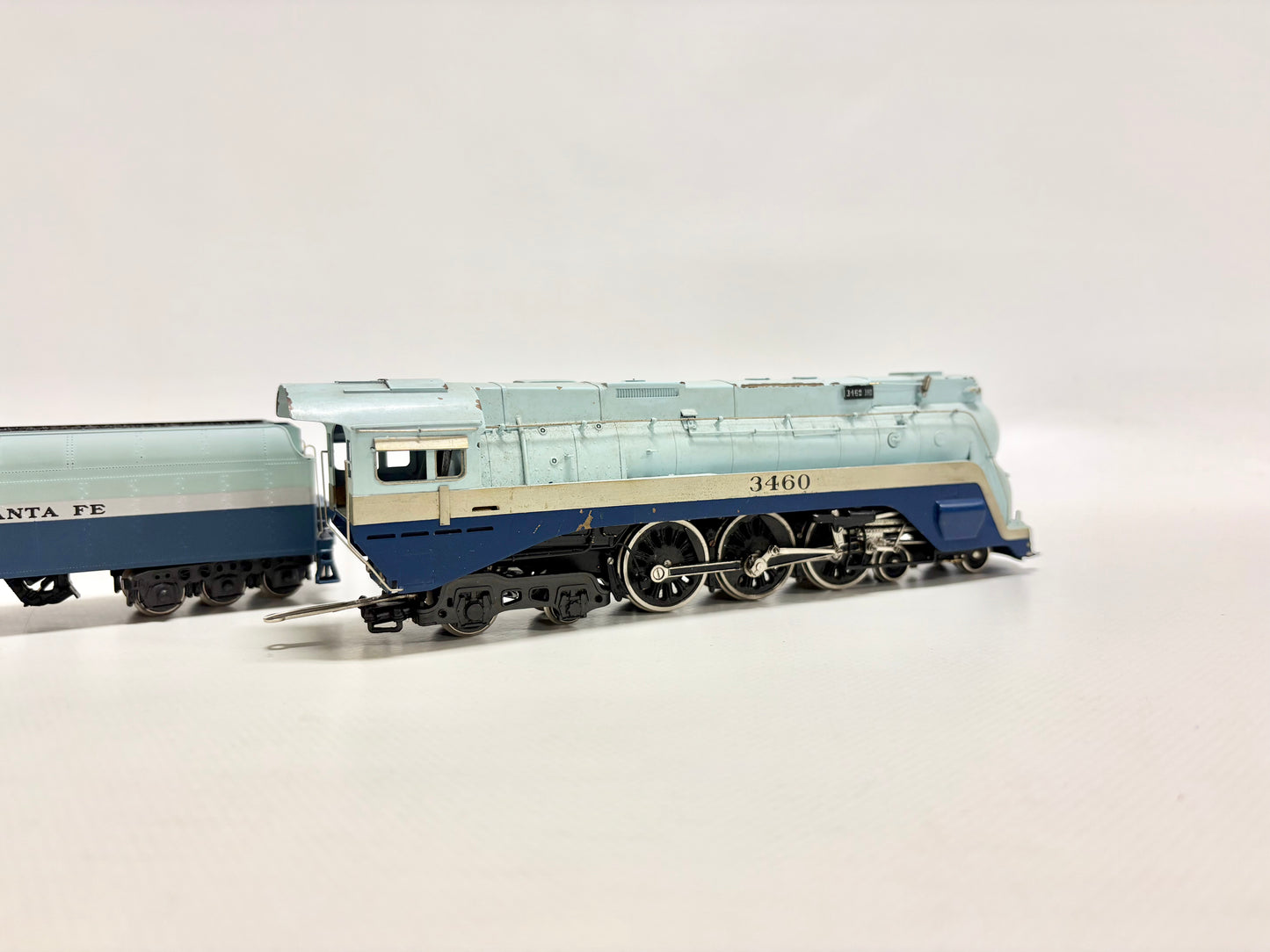 Tenshodo Dampflokomotive "Blue Goose" 4-6-4 Messing ATSF DC H0