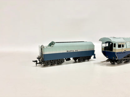 Tenshodo Dampflokomotive "Blue Goose" 4-6-4 Messing ATSF DC H0