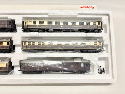 Märklin 41929 Wagen-Set "Rheingold" Schnellzugwagen mit Innenbeleuchtung DRG AC H0
