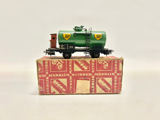 Märklin 314 BP Kesselwagen "BP" 1950er Jahre DB AC H0